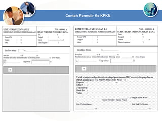 Contoh Formulir Ke KPKN
 