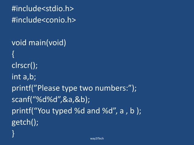 7. input and output functions | PPT