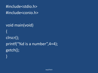 7. input and output functions | PPT