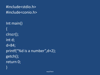 7. input and output functions | PPT