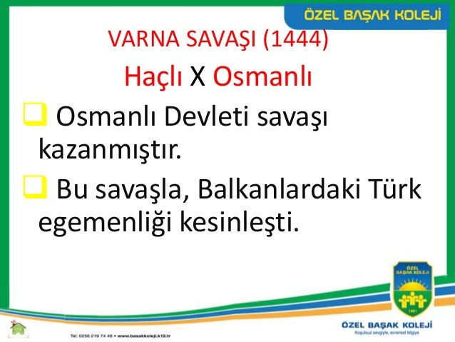 Son Hacli Seferi Ni Durduran Savas Nigbolu