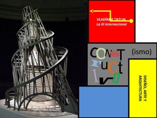 VLADÍMIR TATLIN
La III Internacional
coNsTruct
Ivo
(ismo)
DISEÑO,ARTEY
ARQUITECTURA
 