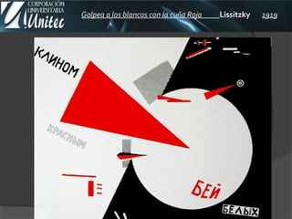 Golpea a los blancos con la cuña Roja Lissitzky 1919
 