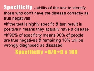 Validity and Screening Test | PPT | Medical Tests | Medical Health
