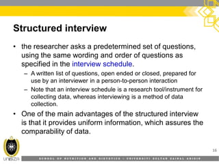 7. Selecting a data collection method | PDF | Science