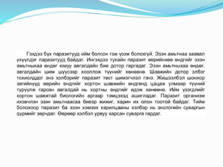 "Экологи байгаль хамгаалал" Хичээл-7