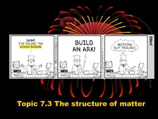 Topic 7.3 The structure of matter
 