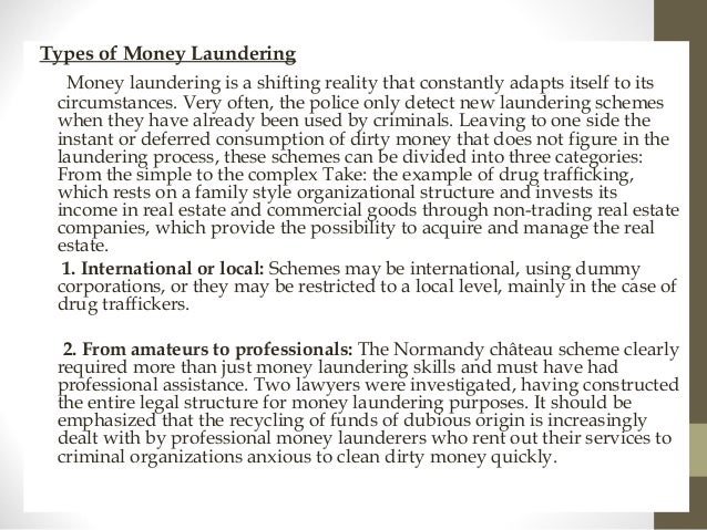 Risks Of Money Laudering