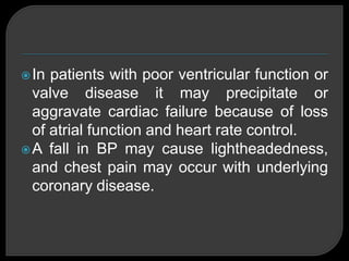 Poor Cardiac Function 7. disorders of heart rate, rhythm | PPTX