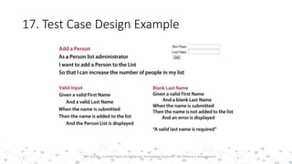 17. Test Case Design Example
41PST 32220 - Current Topics In Computer Technology (Lecturer : Mr. Rohana K Amarakoon)
 