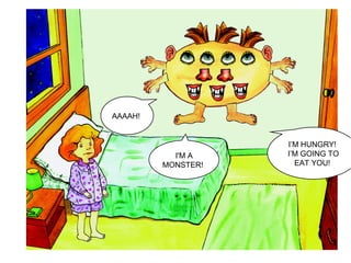 AAAAH!
I’M HUNGRY!
I’M GOING TO
EAT YOU!
I'M A
MONSTER!
 