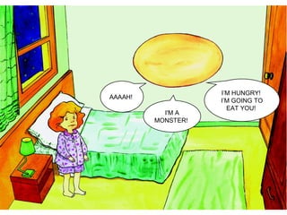 AAAAH!
I'M A
MONSTER!
I’M HUNGRY!
I’M GOING TO
EAT YOU!
 