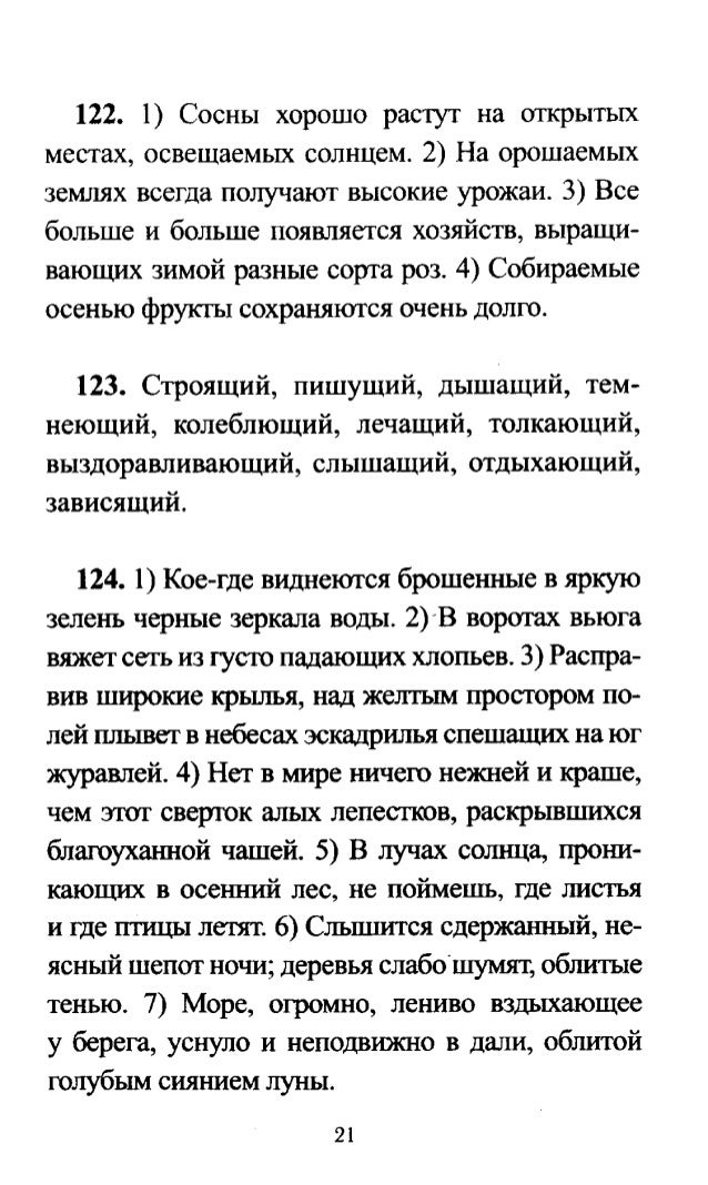 русский язык 7 класс первый снег