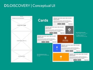 D1:DISCOVERY | Conceptual UI
 
