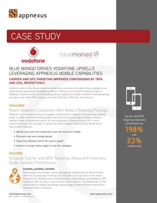 AppNexus and Vodafone: programmatic mobile Case Study