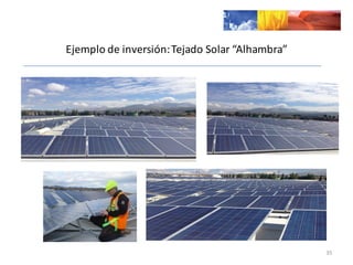 35
Ejemplo	
  de	
  inversión:	
  Tejado	
  Solar	
  “Alhambra”	
  
 