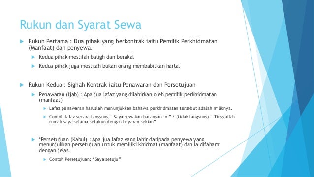 Kontrak sewa (al ijarah)