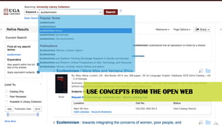 USE CONCEPTS FROM THE OPEN WEB
 