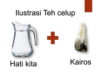Ilustrasi Teh celup
Hati kita Kairos
 