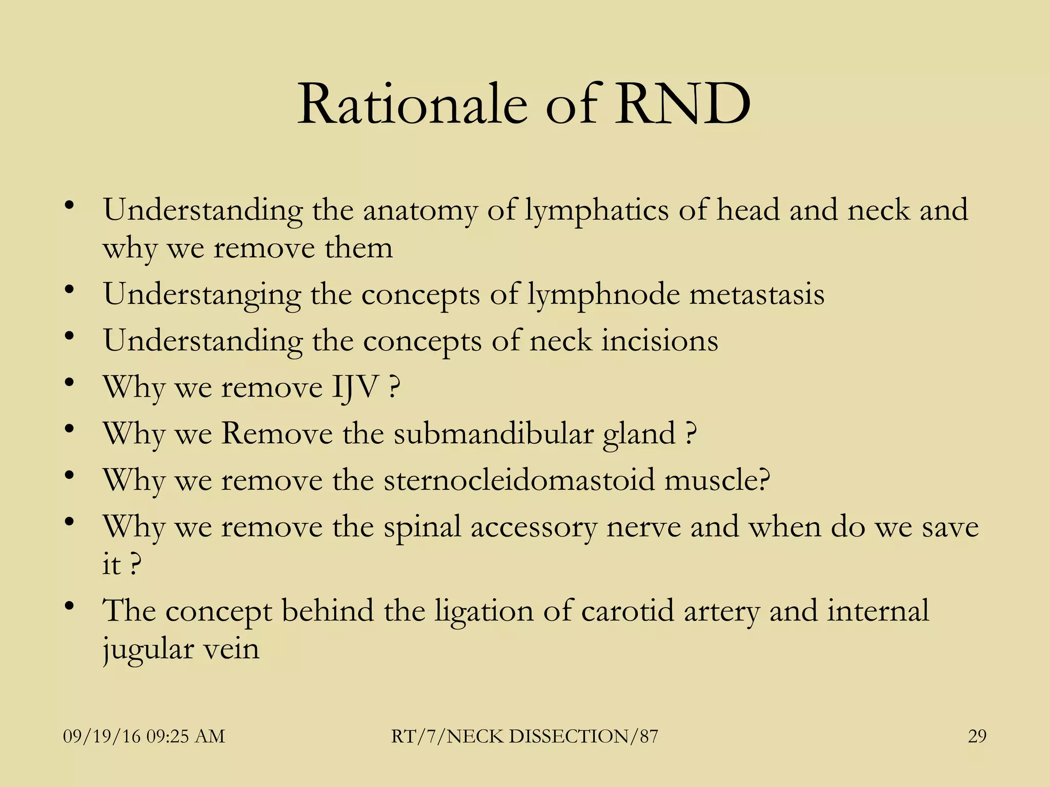 7. neck dissection(87) Dr. RAHUL TIWARI | PPT