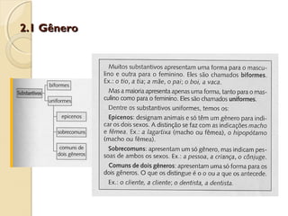 2.1 Gênero2.1 Gênero
 