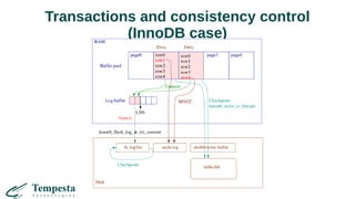 Transactions and consistency control
(InnoDB case)
 