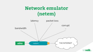 Testing applications with traffic control in containers / Alban Crequy ...