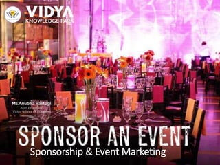 Sponsorship & Event Marketing
 