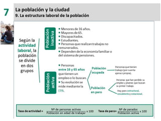 7. la población y la ciudad