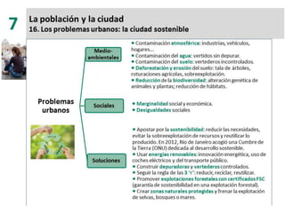 7. la población y la ciudad
