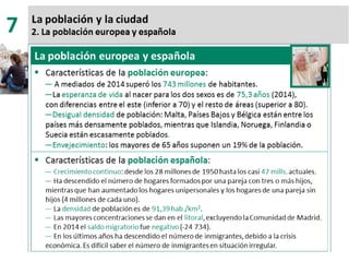 7. la población y la ciudad