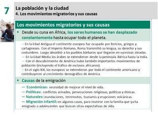 7. la población y la ciudad