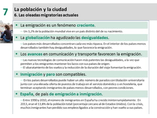 7. la población y la ciudad