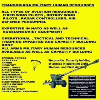 Military Professional Human Resources of all types