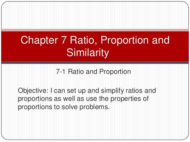 7 1 7 2 Ratios And Proportions