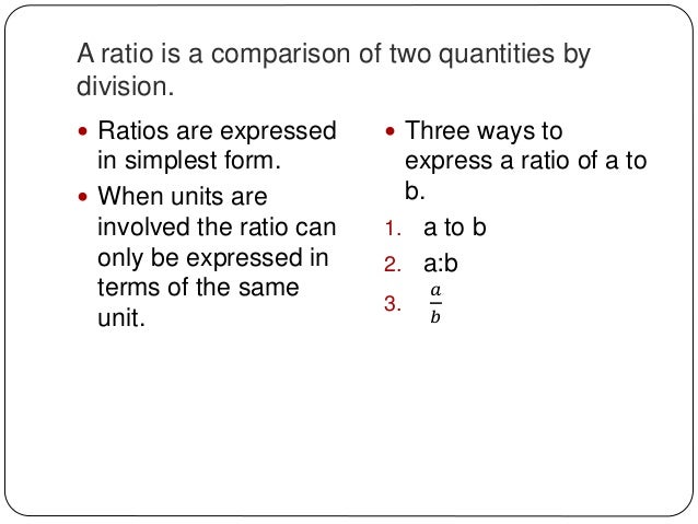 7 1 7 2 Ratios And Proportions