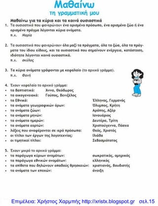 Επιμέλεια: Χρήστος Χαρμπής http://xristx.blogspot.gr σελ.15
 