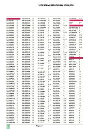 124
Перечень каталожных номеров
A
ATV 71E5075N4 19
ATV 71E5D11N4 19
ATV 71E5D15N4 19
ATV 71E5D18N4 19
ATV 71E5D22N4 19
ATV 71E5D30N4 19
ATV 71E5D37N4 19
ATV 71E5D45N4 19
ATV 71E5D55N4 19
ATV 71E5D75N4 19
ATV 71E5U15N4 19
ATV 71E5U22N4 19
ATV 71E5U30N4 19
ATV 71E5U40N4 19
ATV 71E5U55N4 19
ATV 71E5U75N4 19
ATV 71ES5C11N4 105
ATV 71ES5C13N4 105
ATV 71ES5C16N4 105
ATV 71ES5C20N4 105
ATV 71ES5C25N4 105
ATV 71ES5C28N4 105
ATV 71ES5C31N4 105
ATV 71ES5C40N4 105
ATV 71ES5C50N4 105
ATV 71ES5D90N4 105
ATV 71EXApC50N 108
ATV 71EXApC50N4 108
ATV 71EXApC63N 108
ATV 71EXApC63N4 108
ATV 71EXApC63Y 109
ATV 71EXApC71N4 108
ATV 71EXApC80N 108
ATV 71EXApC80Y 109
ATV 71EXApC90N 108
ATV 71EXApC90N4 108
ATV 71EXApM10Y 109
ATV 71EXApM11N 108
ATV 71EXApM11N4 108
ATV 71EXApM12Y 109
ATV 71EXApM13N 108
ATV 71EXApM13N4 108
ATV 71EXApM15Y 109
ATV 71EXApM18Y 109
ATV 71EXApM20Y 109
ATV 71EXC2C11N 112
ATV 71EXC2C11N4 112
ATV 71EXC2C11Y 113
ATV 71EXC2C13N 112
ATV 71EXC2C13N4 112
ATV 71EXC2C13Y 113
ATV 71EXC2C16N 112
ATV 71EXC2C16N4 112
ATV 71EXC2C16Y 113
ATV 71EXC2C20N 112
ATV 71EXC2C20N4 112
ATV 71EXC2C20Y 113
ATV 71EXC2C25N 112
ATV 71EXC2C25N4 112
ATV 71EXC2C25Y 113
ATV 71EXC2C28N4 112
ATV 71EXC2C31N 112
ATV 71EXC2C31N4 112
ATV 71EXC2C31Y 113
ATV 71EXC2C40N 112
ATV 71EXC2C40N4 112
ATV 71EXC2C40Y 113
ATV 71EXC2C50N 112
ATV 71EXC2C50N4 112
ATV 71EXC2C50Y 113
ATV 71EXC2C63Y 113
ATV 71EXC2D90N 112
ATV 71EXC2D90N4 112
ATV 71EXC5C11N 112
ATV 71EXC5C11N4 112
ATV 71EXC5C11Y 113
ATV 71EXC5C13N 112
ATV 71EXC5C13N4 112
ATV 71EXC5C13Y 113
ATV 71EXC5C16N 112
ATV 71EXC5C16N4 112
ATV 71EXC5C16Y 113
ATV 71EXC5C20N 112
ATV 71EXC5C20N4 112
ATV 71EXC5C20Y 113
ATV 71EXC5C25N 112
ATV 71EXC5C25N4 112
ATV 71EXC5C25Y 113
ATV 71EXC5C28N4 112
ATV 71EXC5C31N 112
ATV 71EXC5C31N4 112
ATV 71EXC5C31Y 113
ATV 71EXC5C40N 112
ATV 71EXC5C40N4 112
ATV 71EXC5C40Y 113
ATV 71EXC5C50N 112
ATV 71EXC5C50N4 112
ATV 71EXC5C50Y 113
ATV 71EXC5C63Y 113
ATV 71EXC5D90N 112
ATV 71EXC5D90N4 112
ATV 71EXS5C11N 108
ATV 71EXS5C11N4 108
ATV 71EXS5C11Y 109
ATV 71EXS5C13N 108
ATV 71EXS5C13N4 108
ATV 71EXS5C13Y 109
ATV 71EXS5C16N 108
ATV 71EXS5C16N4 108
ATV 71EXS5C16Y 109
ATV 71EXS5C20N 108
ATV 71EXS5C20N4 108
ATV 71EXS5C20Y 109
ATV 71EXS5C25N 108
ATV 71EXS5C25N4 108
ATV 71EXS5C25Y 109
ATV 71EXS5C28N4 108
ATV 71EXS5C31N 108
ATV 71EXS5C31N4 108
ATV 71EXS5C31Y 109
ATV 71EXS5C40N 108
ATV 71EXS5C40N4 108
ATV 71EXS5C40Y 109
ATV 71EXS5C50N 108
ATV 71EXS5C50N4 108
ATV 71EXS5C50Y 109
ATV 71EXS5C63Y 109
ATV 71EXS5D90N 108
ATV 71EXS5D90N4 108
ATV 71H037M3 16
ATV 71H075M3 16
ATV 71H075N4 17
ATV 71HC11N4 17
ATV 71HC11Y 20 и 100
ATV 71HC13N4 17
ATV 71HC13Y 20 и 100
ATV 71HC16N4 17
ATV 71HC16Y 20 и 100
ATV 71HC20N4 17
ATV 71HC20Y 20 и 100
ATV 71HC25N4 17
ATV 71HC25Y 20, 100
и 101
ATV 71HC28N4 17
ATV 71HC31N4 17
ATV 71HC31Y 20, 100
и 101
ATV 71HC40N4 17
ATV 71HC40Y 20, 100,
101
ATV 71HC50N4 17
ATV 71HC50Y 20, 100,
101
ATV 71HC63Y 20, 100,
101
ATV 71HD11M3X 16
ATV 71HD11N4 17
ATV 71HD11Y 20 и 100
ATV 71HD15M3X 16
ATV 71HD15N4 17
ATV 71HD15Y 20 и 100
ATV 71HD18M3X 16
ATV 71HD18N4 17
ATV 71HD18Y 20 и 100
ATV 71HD22M3X 16
ATV 71HD22N4 17
ATV 71HD22Y 20 и 100
ATV 71HD30M3X 16
ATV 71HD30N4 17
ATV 71HD30Y 20 и 100
ATV 71HD37M3X 16
ATV 71HD37N4 17
ATV 71HD37Y 20 и 100
ATV 71HD45M3X 16
ATV 71HD45N4 17
ATV 71HD45Y 20 и 100
ATV 71HD55M3X 16
ATV 71HD55N4 17
ATV 71HD55Y 20 и 100
ATV 71HD75M3X 16
ATV 71HD75N4 17
ATV 71HD75Y 20 и 100
ATV 71HD90N4 17
ATV 71HD90Y 20 и 100
ATV 71HU15M3 16
ATV 71HU15N4 17
ATV 71HU15S6X 20
ATV 71HU22M3 16
ATV 71HU22N4 17
ATV 71HU22S6X 20
ATV 71HU22Y 20 и 100
ATV 71HU30M3 16
ATV 71HU30N4 17
ATV 71HU30S6X 20
ATV 71HU30Y 20 и 100
ATV 71HU40M3 16
ATV 71HU40N4 17
ATV 71HU40S6X 20
ATV 71HU40Y 20 и 100
ATV 71HU55M3 16
ATV 71HU55N4 17
ATV 71HU55S6X 20
ATV 71HU55Y 20 и 100
ATV 71HU75M3 16
ATV 71HU75N4 17
ATV 71HU75S6X 20
ATV 71HU75Y 20 и 100
ATV 71P075N4Z 18 и 99
ATV 71PD11N4Z 18 и 99
ATV 71PU15N4Z 18 и 99
ATV 71PU22N4Z 18 и 99
ATV 71PU30N4Z 18 и 99
ATV 71PU40N4Z 18 и 99
ATV 71PU55N4Z 18 и 99
ATV 71PU75N4Z 18 и 99
ATV 71QC11N4 18
ATV 71QC11Y 21
ATV 71QC13N4 18
ATV 71QC13Y 21
ATV 71QC16N4 18
ATV 71QC16Y 21
ATV 71QC20N4 18
ATV 71QC20Y 21
ATV 71QC25N4 18
ATV 71QC25Y 21
ATV 71QC31N4 18
ATV 71QC31Y 21
ATV 71QC40N4 18
ATV 71QC40Y 21
ATV 71QC50N4 18
ATV 71QC50Y 21
ATV 71QC63Y 21
ATV 71QD90N4 18
ATV 71W075N4 19 и 98
ATV 71WD11N4 19 и 98
ATV 71WD15N4 19 и 98
ATV 71WD18N4 19 и 98
ATV 71WD22N4 19 и 98
ATV 71WD30N4 19 и 98
ATV 71WD37N4 19 и 98
ATV 71WD45N4 19 и 98
ATV 71WD55N4 19 и 98
ATV 71WD75N4 19 и 98
ATV 71WU15N4 19 и 98
ATV 71WU22N4 19 и 98
ATV 71WU30N4 19 и 98
ATV 71WU40N4 19 и 98
ATV 71WU55N4 19 и 98
ATV 71WU75N4 19 и 98
L
LU9 GC3 33 и 61
LUF P1 63
T
TCS CTN023F13M03 60
TCSM CNAM 3M002P 38
TCSW AAC13FB 38
TSC CTN026M16M 60
TSX CAN CA 100 57 и 60
TSX CAN CA 300 57 и 60
TSX CAN CA 50 57 и 60
TSX CAN CB 100 57 и 60
TSX CAN CB 300 57 и 60
TSX CAN CB 50 57 и 60
TSX CAN CD 100 57 и 60
TSX CAN CD 30 57
TSX CAN CD 300 57 и 60
TSX CAN CD 50 60
TSX CAN KCDF 180T 57
TSX PBS CA100 63
TSX PBS CA400 63
TSX SCA 62 62
V
VW3 A1 101 32
VW3 A1 104 R10 33
VW3 A1 104 R100 33
VW3 A1 104 R30 33
VW3 A1 104 R50 33
VW3 A1 105 32
VW3 A3 101 25
VW3 A3E 101 114
VW3 A3E 201 114
VW3 A3E 202 114
VW3 A3E 303 114
VW3 A3E 304 114
VW3 A3E 307 114
VW3 A3E 307S371 114
VW3 A3E 309 114
VW3 A3E 310D 114
VW3 A3E 317 114
VW3 A3E 326 114
VW3 A3E 401 114
VW3 A3E 402 114
VW3 A3E 403 114
VW3 A3E 404 114
VW3 A3E 405 114
VW3 A3E 406 114
VW3 A3E 407 114
VW3 A3E 408 114
VW3 A3E 409 114
VW3 A3E 411 114
VW3 A3E 501 114
VW3 A4 401 85
VW3 A4 402 85
VW3 A4 403 85
VW3 A4 404 85
VW3 A4 405 85
VW3 A4 406 85
VW3 A4 407 85
VW3 A4 408 85
VW3 A4 410 85
 