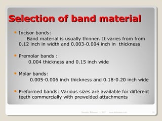 banding and bonding | PPT