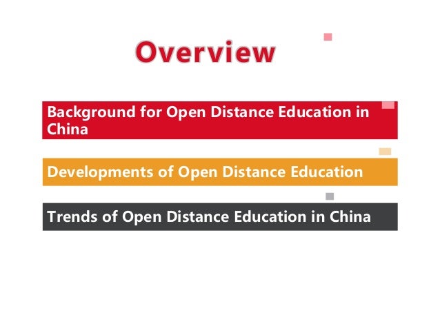 Educational trends in china and the