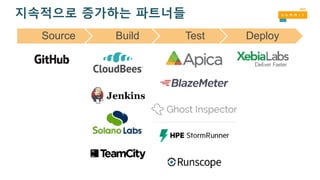 지속적으로 증가하는 파트너들
Source Build Test Deploy
 