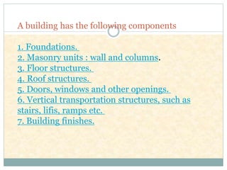 7. building components | PPTX