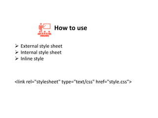 Web Design Course - Lecture 7 - Basic Css | PPT