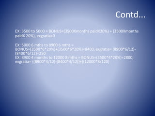 HOW TO CALCULATE BONUS??? | PPTX