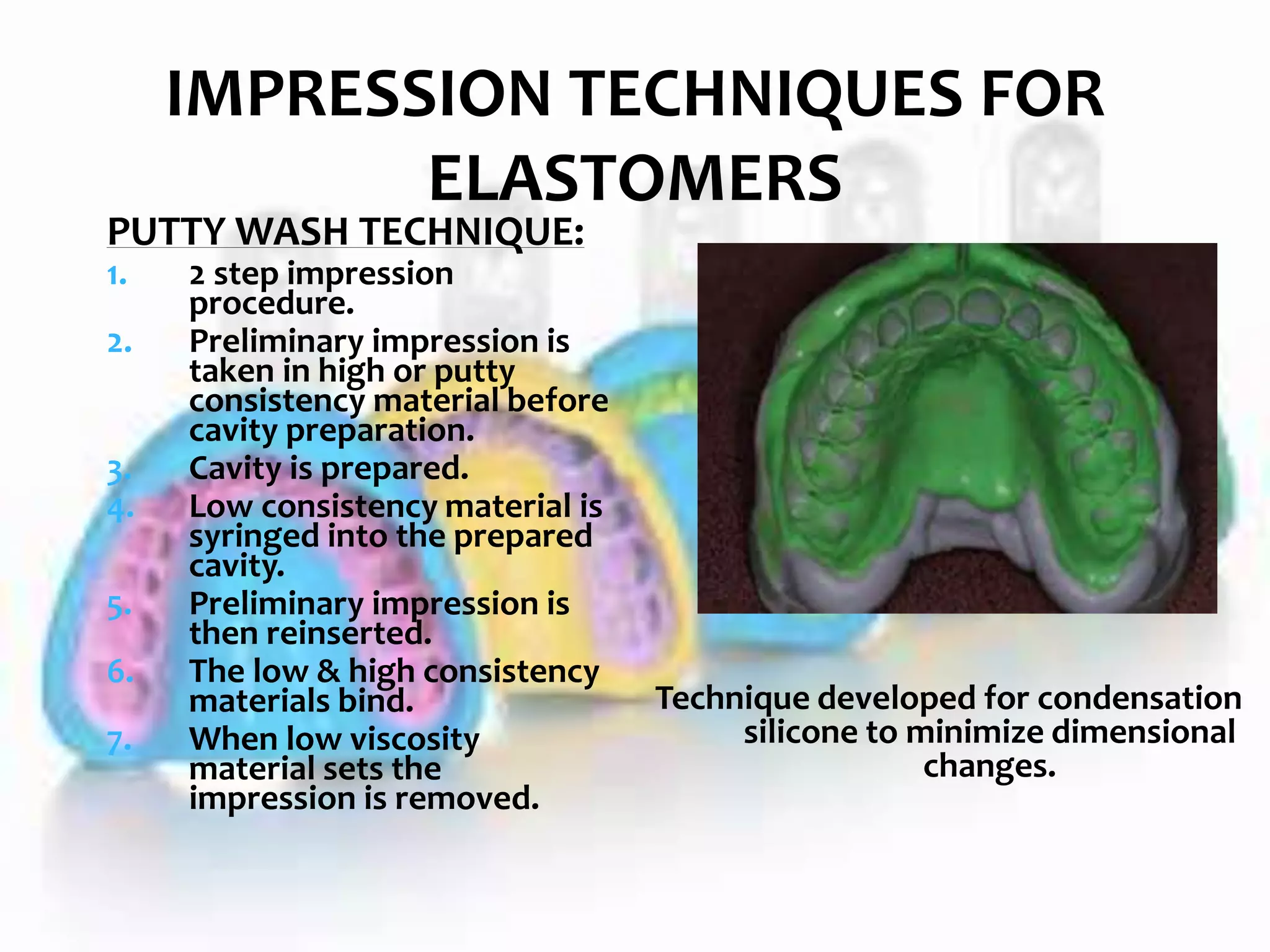 Elastomeric Impression Materials by Dr Rashid Hassan PPT