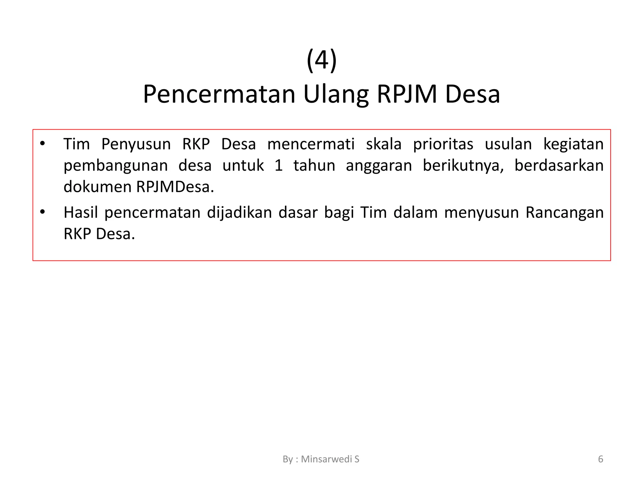Powerpoint Rkpdes Materi Rencana Kerja Pemerintahan Desa (RKPDes) | PPTX