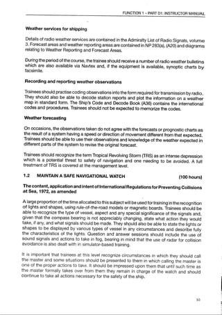 IMO Model Course 7.03 Edition 2014