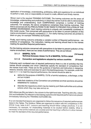 IMO Model Course 7.03 Edition 2014