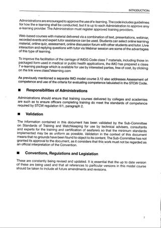 IMO Model Course 7.03 Edition 2014