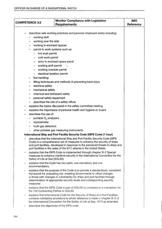 IMO Model Course 7.03 Edition 2014